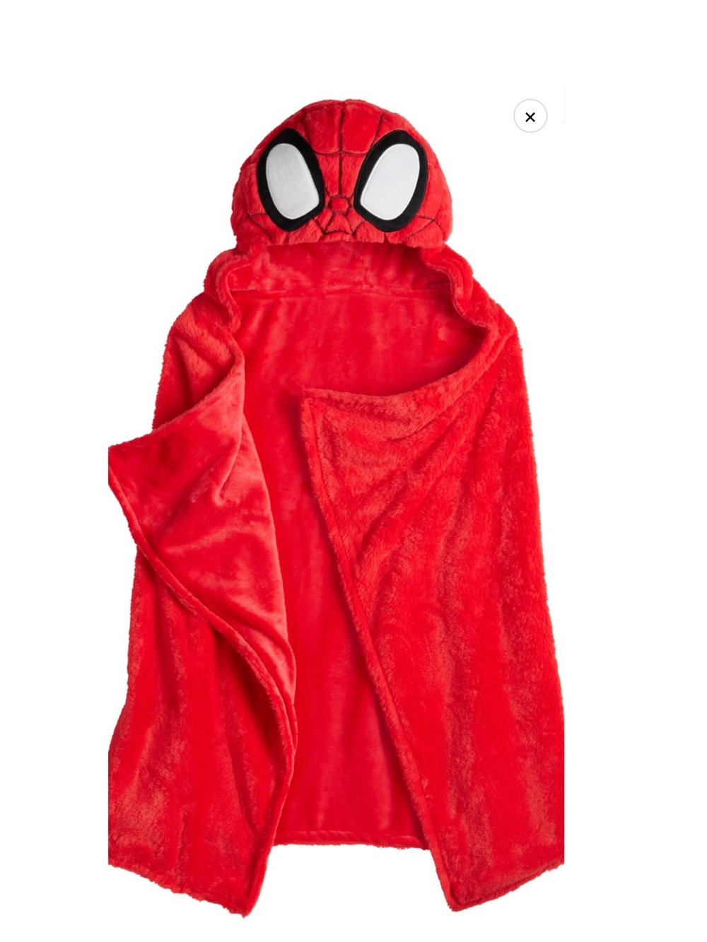 Marvel Spider-Man Red Hooded Plush wearable Blanket